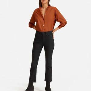 NWOT Everlane Kick Crop Jean - Black